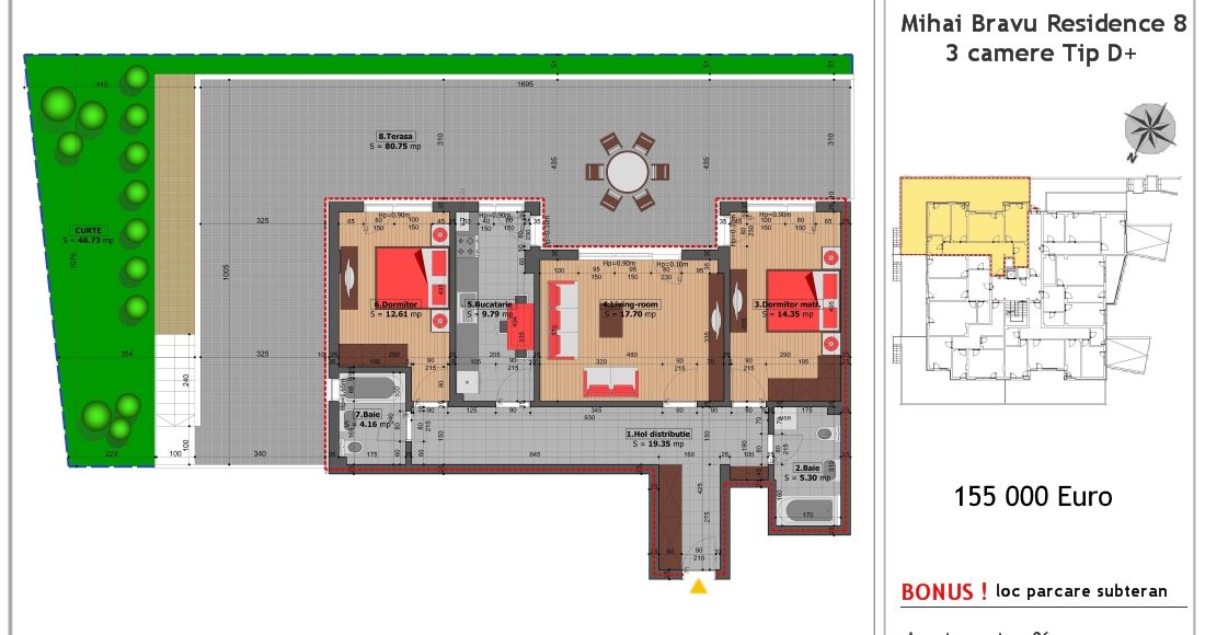 Preturi apartamente Mihai Bravu Residence 8