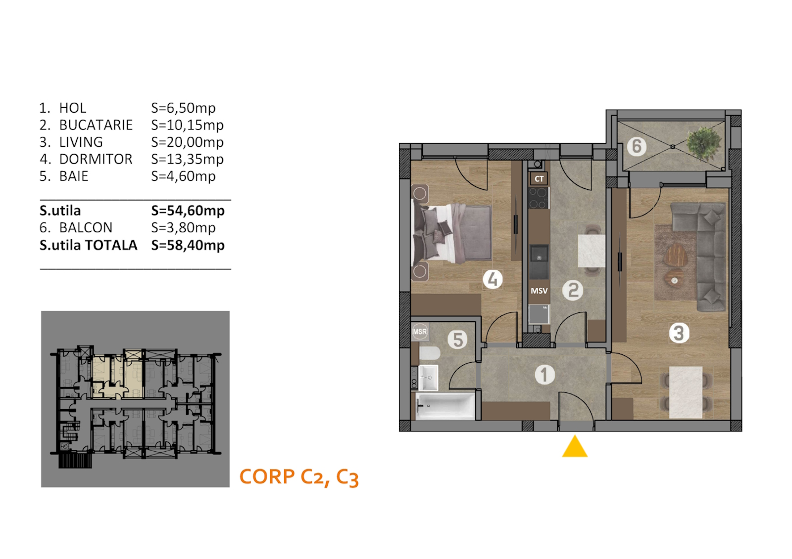 Apartamente noi de vanzare Titan - Apartament 38
