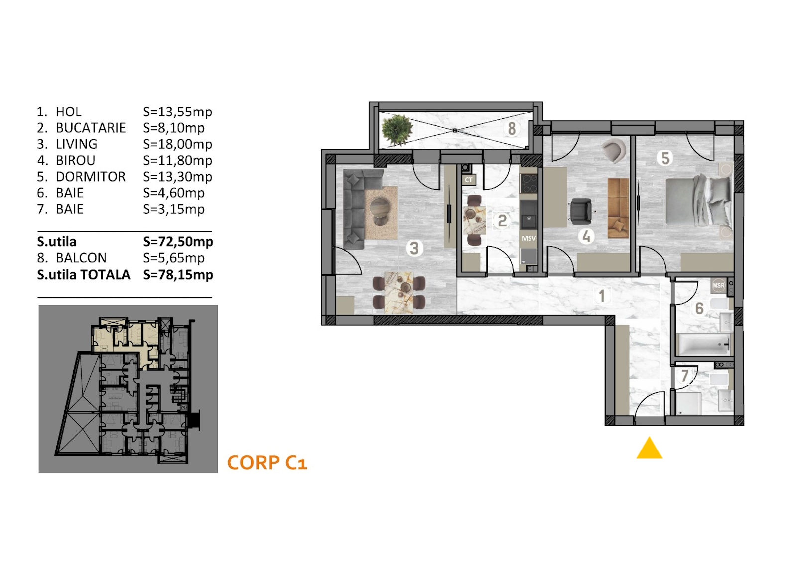 Apartamente noi de vanzare Titan - Apartament 38