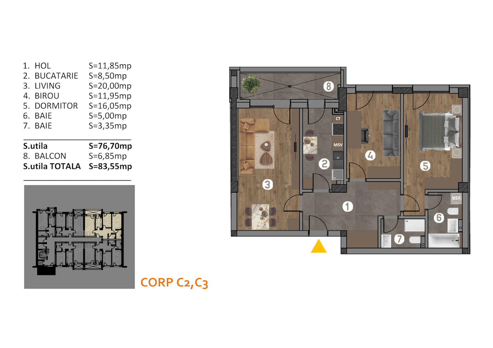 Apartamente noi de vanzare Titan - Apartament 38