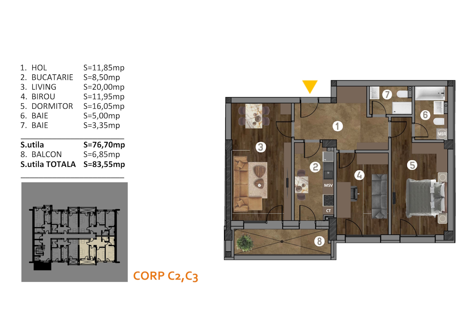 Apartamente noi de vanzare Titan - Apartament 38