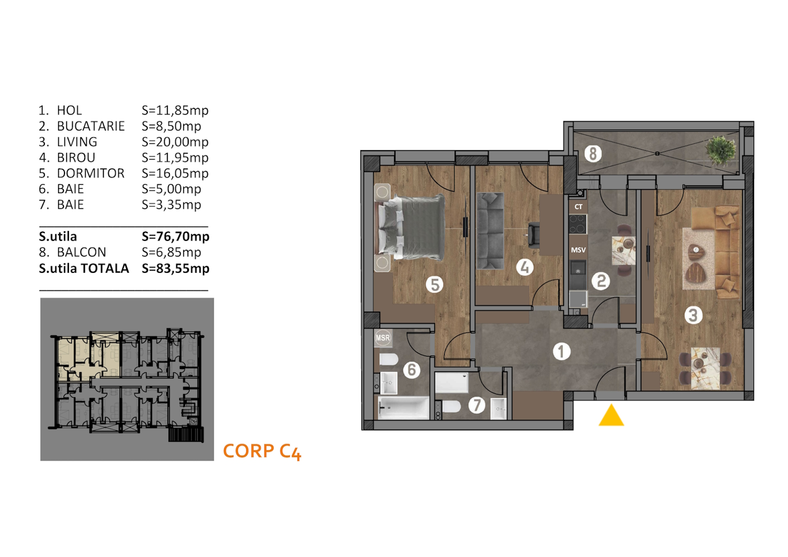 Apartamente noi de vanzare Titan - Apartament 38