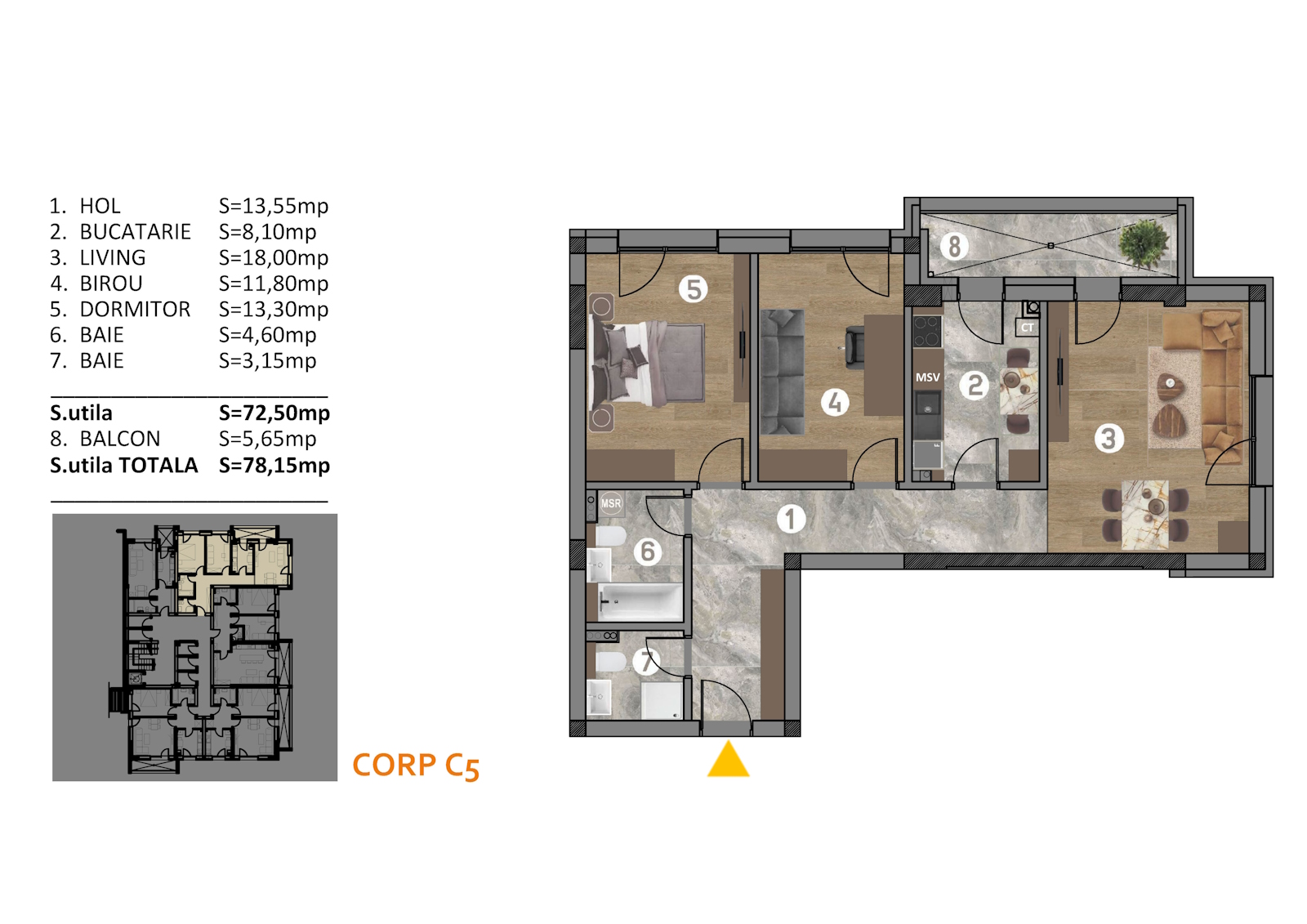 Apartamente noi de vanzare Titan - Apartament 38