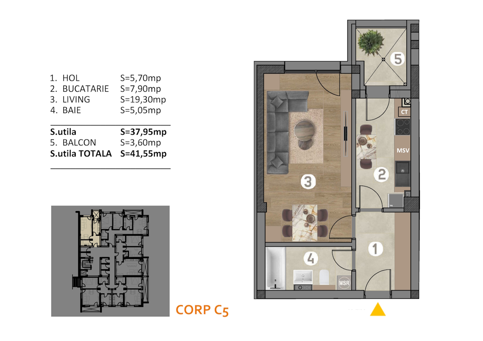 Apartamente noi de vanzare Titan - Apartament 38